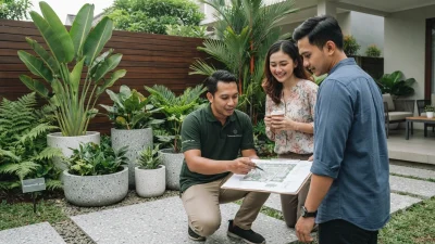 Tim profesional kami saat mengerjakan jasa pembuatan taman Jabodetabek